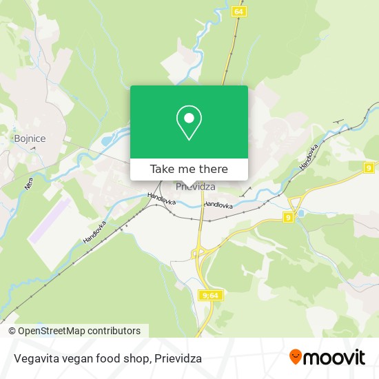 Vegavita vegan food shop map