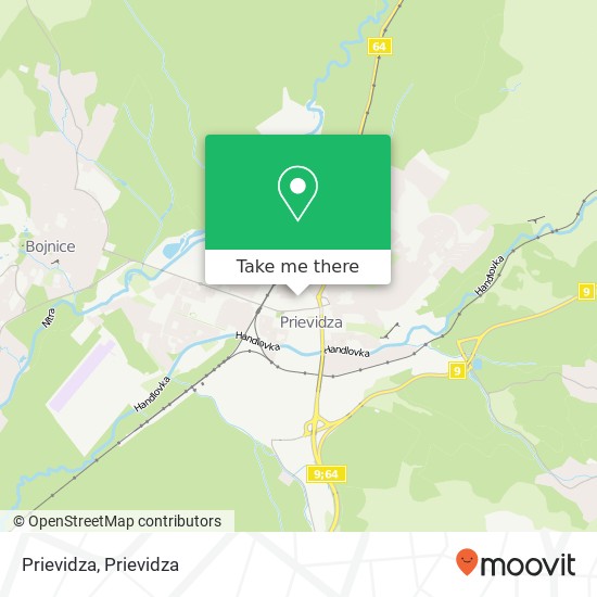 Prievidza map