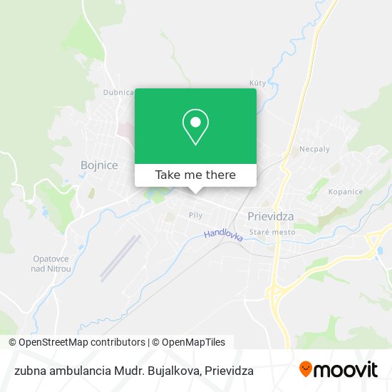 zubna ambulancia Mudr. Bujalkova map