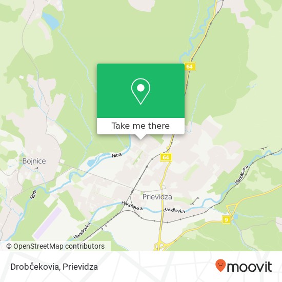 Drobčekovia, I. Bukovčana 27 971 01 Prievidza map