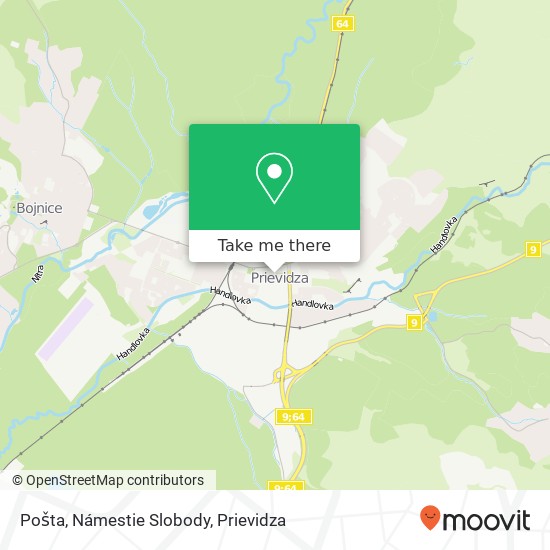 Pošta, Námestie Slobody map