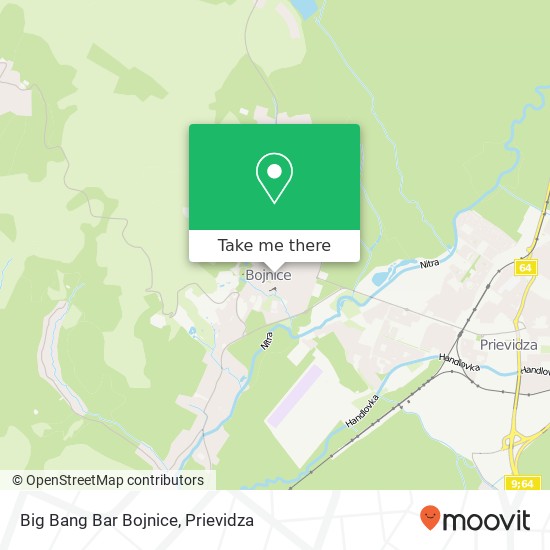 Big Bang Bar Bojnice, Sládkovičova 179 / 7 972 01 Bojnice map