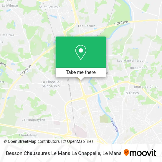 Besson Chaussures Le Mans La Chappelle map