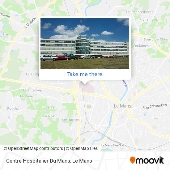 Centre Hospitalier Du Mans map