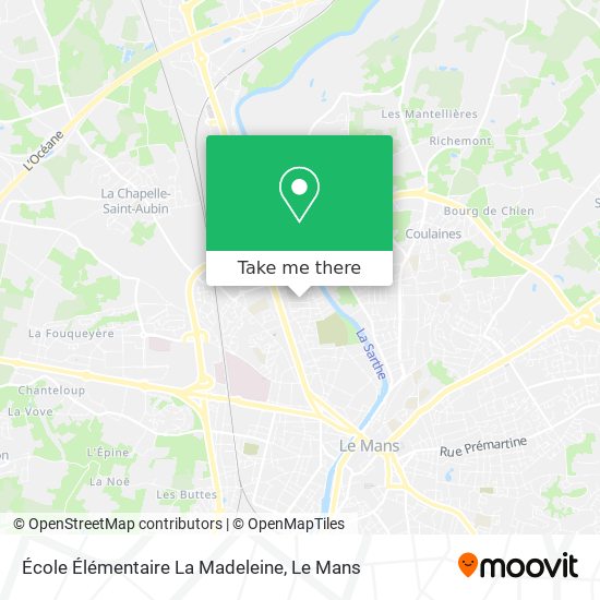 Mapa École Élémentaire La Madeleine