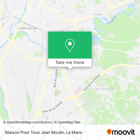 Maison Pour Tous Jean Moulin map