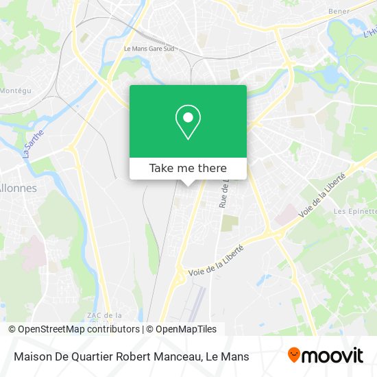 Mapa Maison De Quartier Robert Manceau