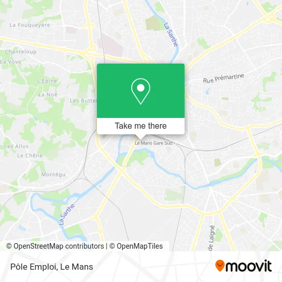 Pôle Emploi map