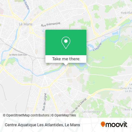 Centre Aquatique Les Atlantides map