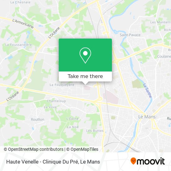 Haute Venelle - Clinique Du Pré map