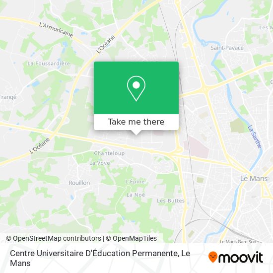 Centre Universitaire D'Éducation Permanente map