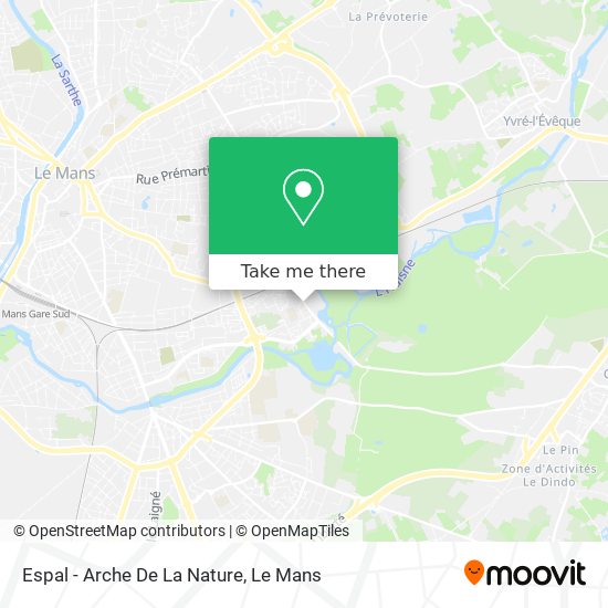 How to get to Espal Arche De La Nature in Le Mans by Bus or