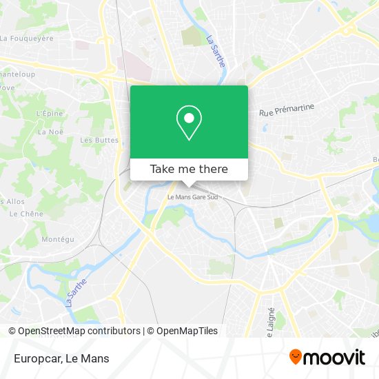 Europcar map