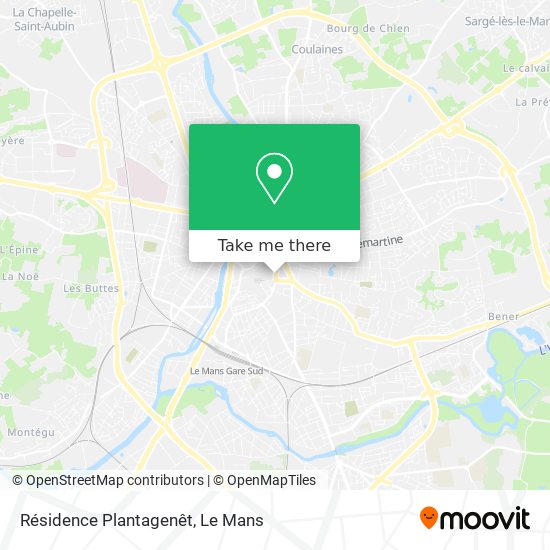 Résidence Plantagenêt map