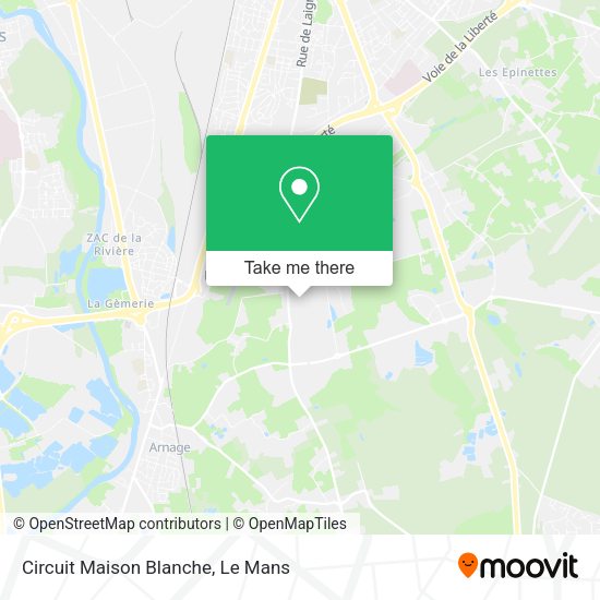 Circuit Maison Blanche map