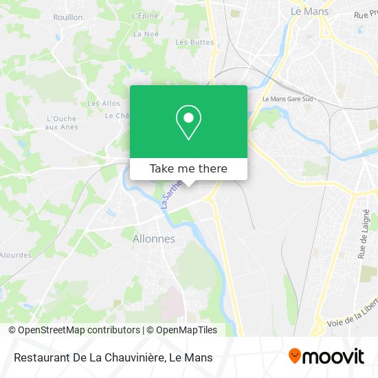 Restaurant De La Chauvinière map