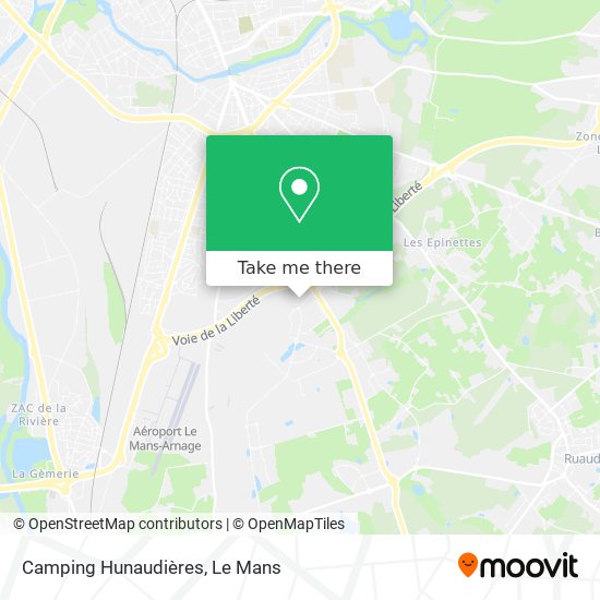 Camping Hunaudières map