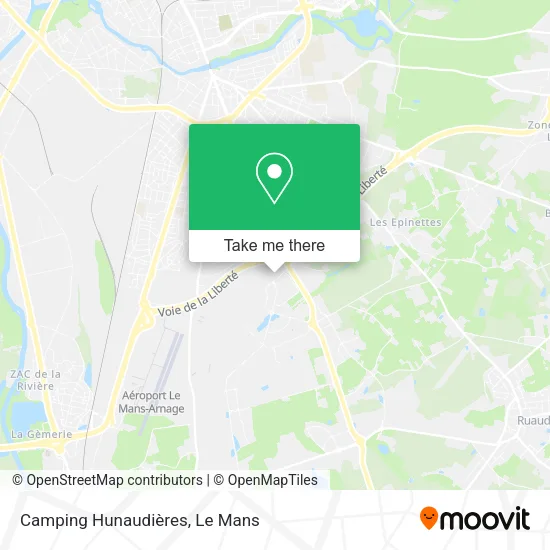 Camping Hunaudières map