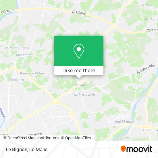 Le Bignon map