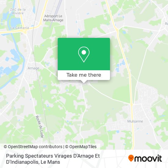 Parking Spectateurs Virages D'Arnage Et D'Indianapolis map