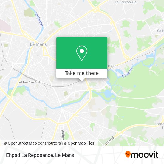 Ehpad La Reposance map