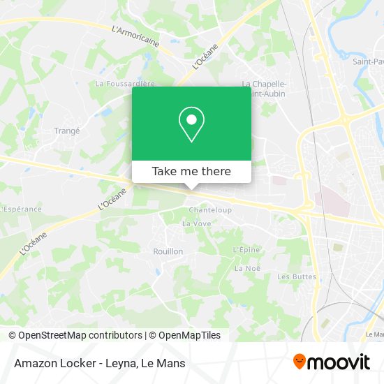 Amazon Locker - Leyna map