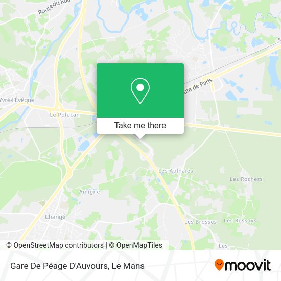 Gare De Péage D'Auvours map