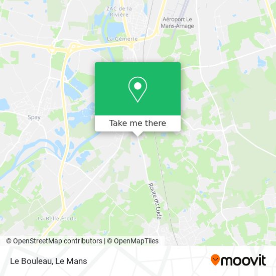 Le Bouleau map