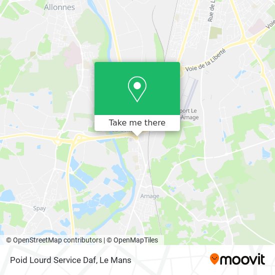 Poid Lourd Service Daf map
