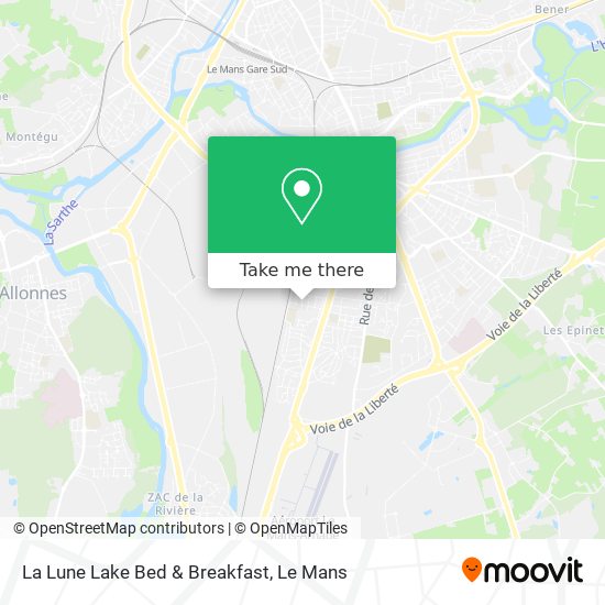 La Lune Lake Bed & Breakfast map