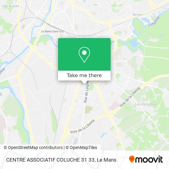 CENTRE ASSOCIATIF COLUCHE 31 33 map