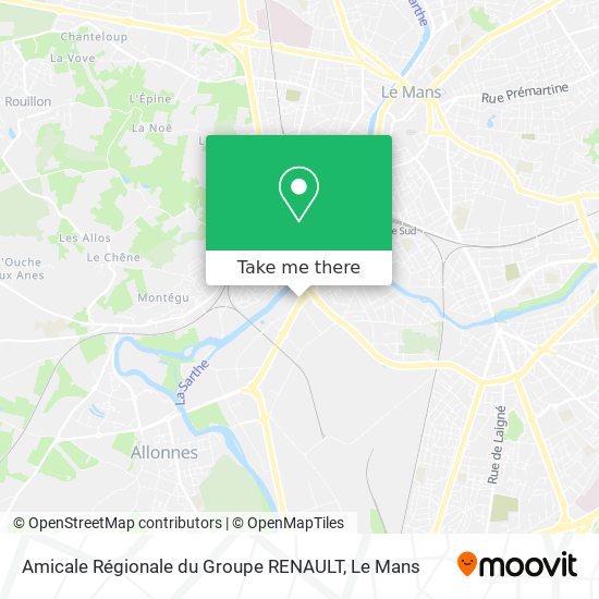 Amicale Régionale du Groupe RENAULT map