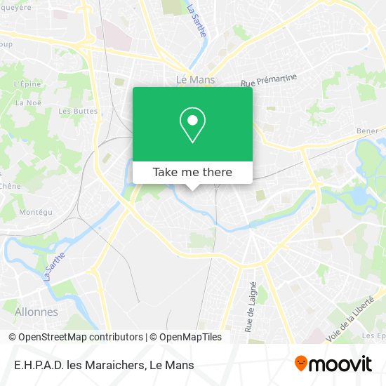 E.H.P.A.D. les Maraichers map