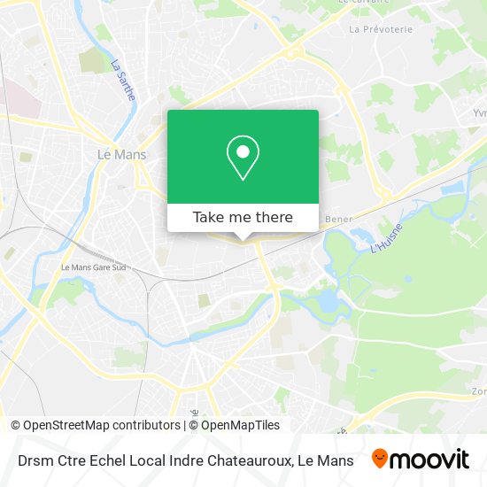 Drsm Ctre Echel Local Indre Chateauroux map