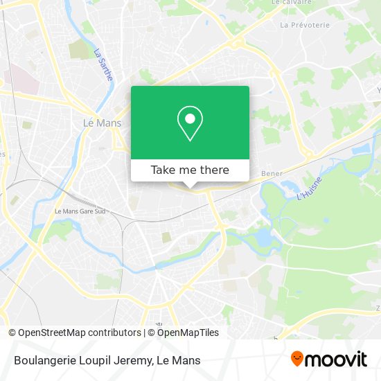 Boulangerie Loupil Jeremy map
