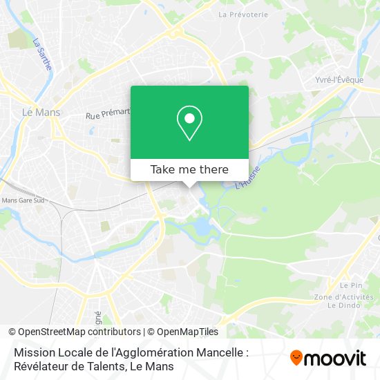 Mission Locale de l'Agglomération Mancelle : Révélateur de Talents map