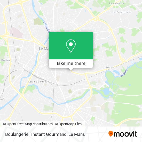 Boulangerie l'Instant Gourmand map