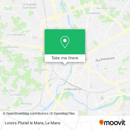 Loisirs Pluriel le Mans map