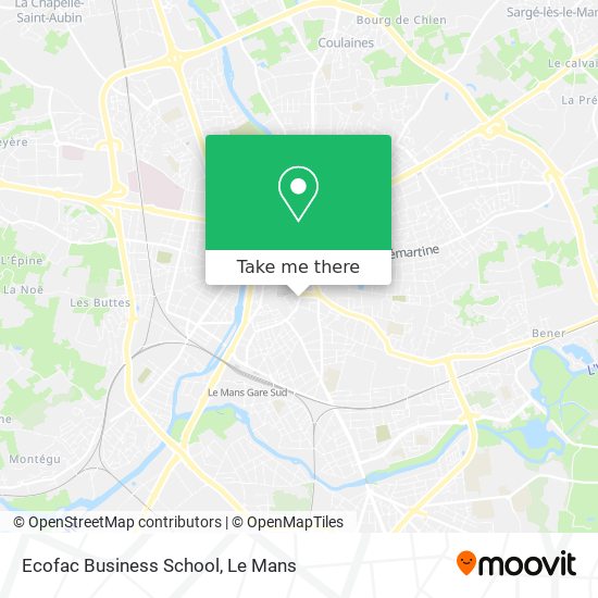 Ecofac Business School map