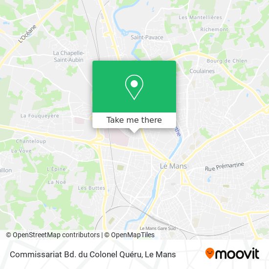 Commissariat Bd. du Colonel Quéru map