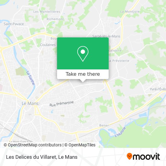 Les Delices du Villaret map