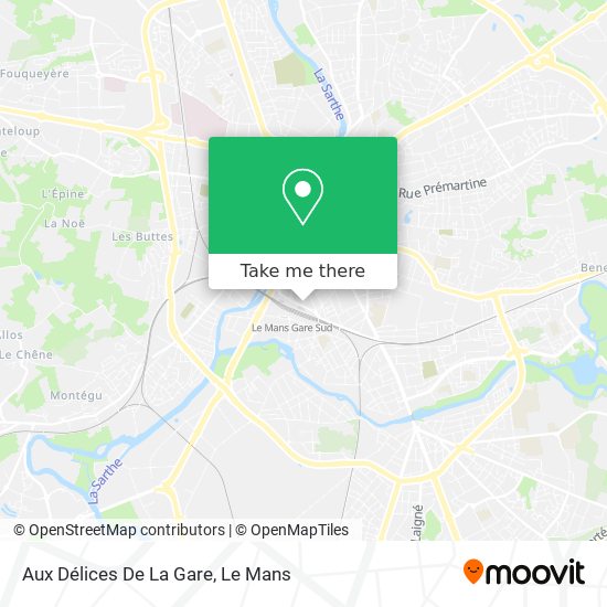Aux Délices De La Gare map