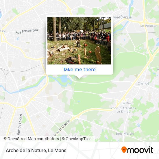 Mapa Arche de la Nature