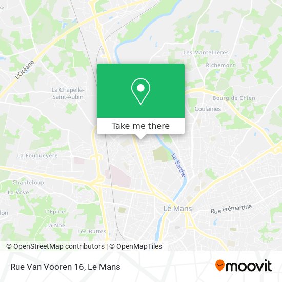 Mapa Rue Van Vooren 16