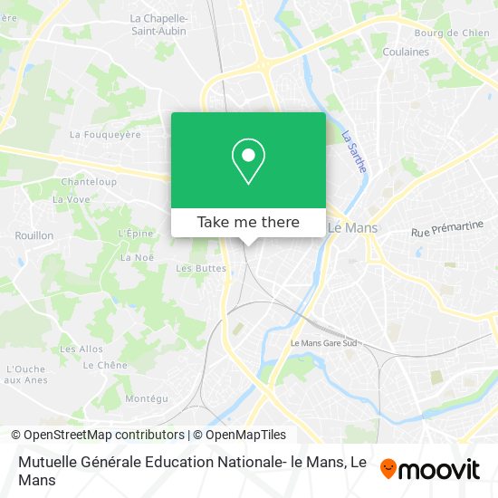 Mutuelle Générale Education Nationale- le Mans map