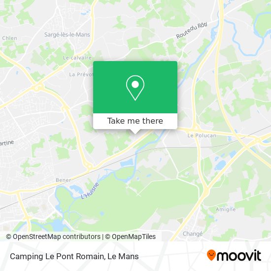Camping Le Pont Romain map