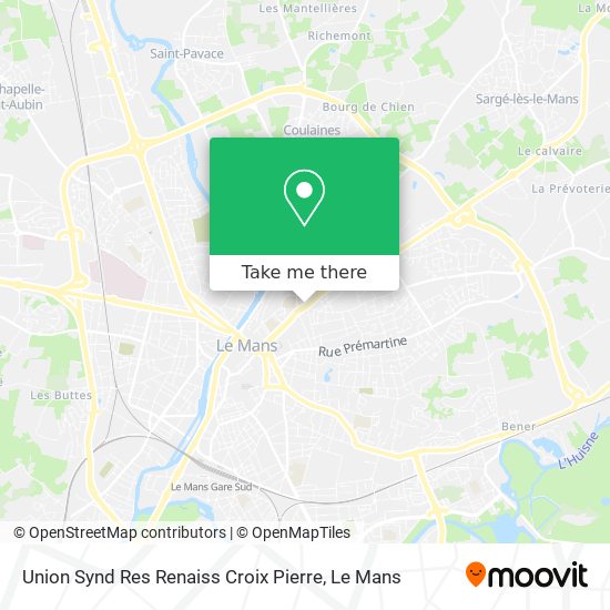 Union Synd Res Renaiss Croix Pierre map