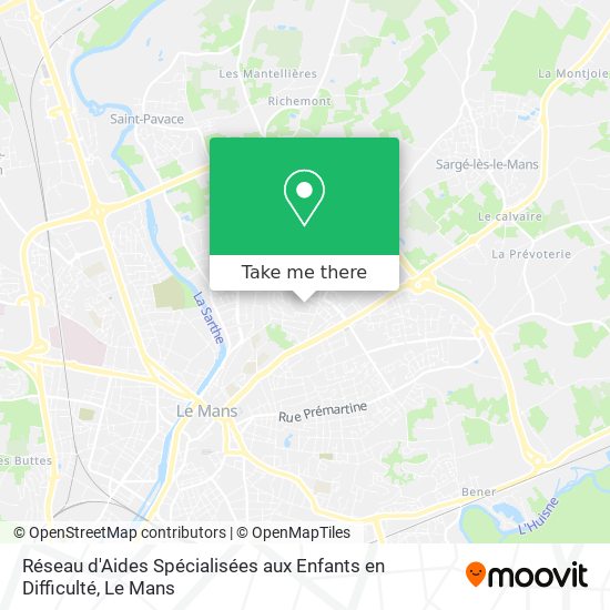 Réseau d'Aides Spécialisées aux Enfants en Difficulté map