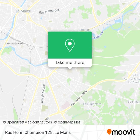 Rue Henri Champion 128 map