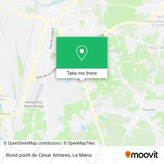 Rond point de César Antares map